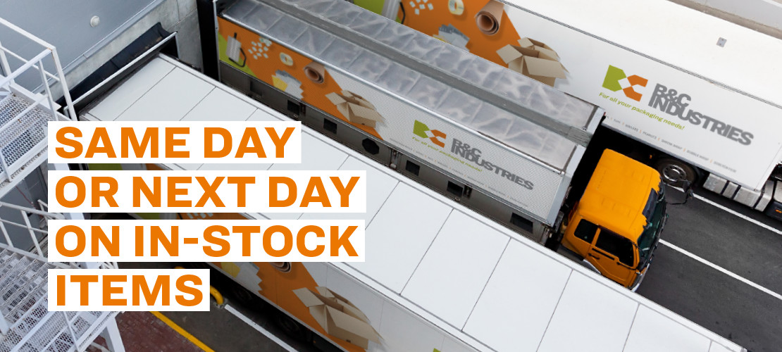 Same Day or Next day on in-stock items