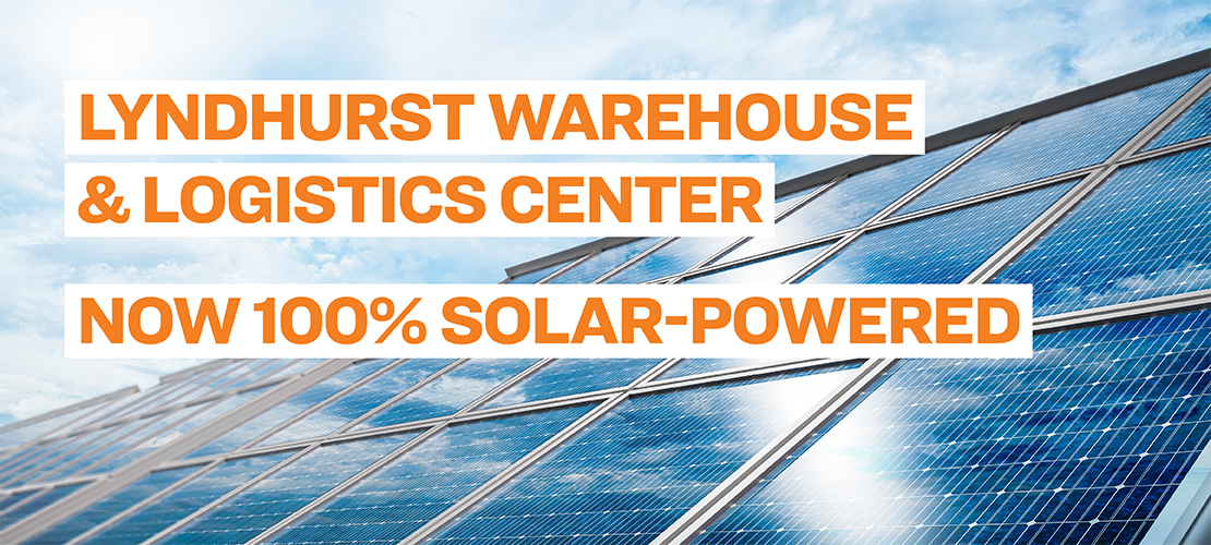 Lyndhurst Warehouse & Logisitcs Center Now 100% Solar Powered
